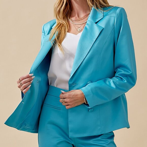 Brand new!! Blue blazer - Picture 5 of 6